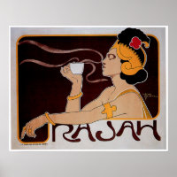 Kaffee Rajah Vintager Kaffee Drink und Kunst