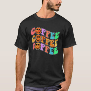 Kaffee Retro Kaffee, aber erster Kaffee koffeinier T-Shirt