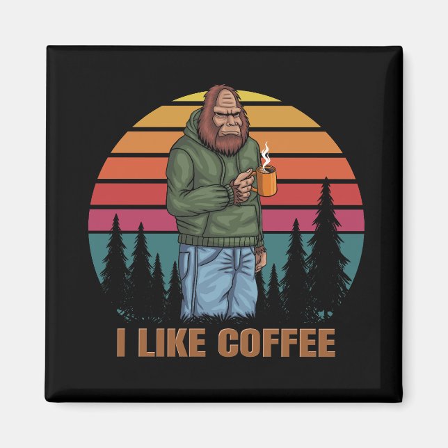 Kaffee-Retro Magnet (Vorne)