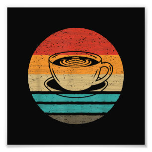 Kaffee Retro-Stil Vintage Fotodruck