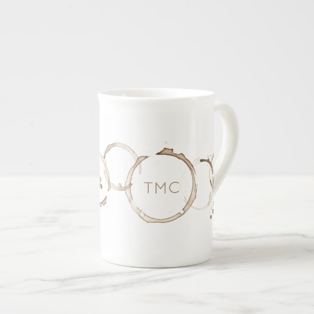 KAFFEE Rings INITIALS Artisan Morning Fun Prozellantasse (Vorderseite Rechts)