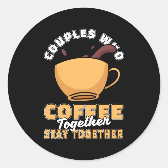 Kaffee Roaster Barista Röstcafé Kaffee Kaffee Runder Aufkleber (Vorderseite)