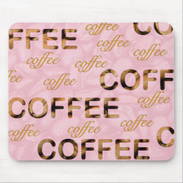 Kaffee Rosa Gold Mousepad