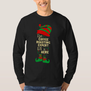 Kaffee Rösten Experte Elf Weihnachts Matching Fami T-Shirt