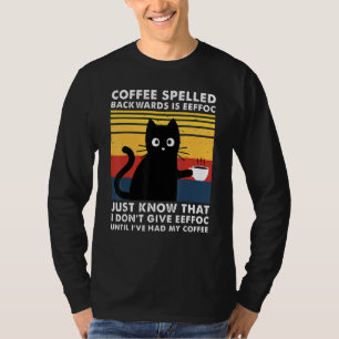 Kaffee rückwärts geschrieben ist Eeffoc lustige sc T-Shirt