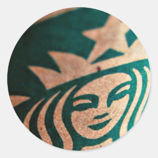 Kaffee Runder Aufkleber