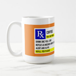 Kaffee Rx Tasse (15oz. Weiß)