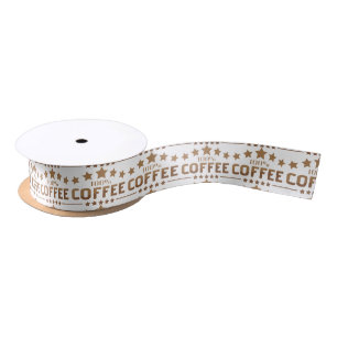 Kaffee Satinband