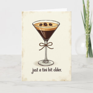 Kaffee-Schaum-Geburtstagskarte Karte