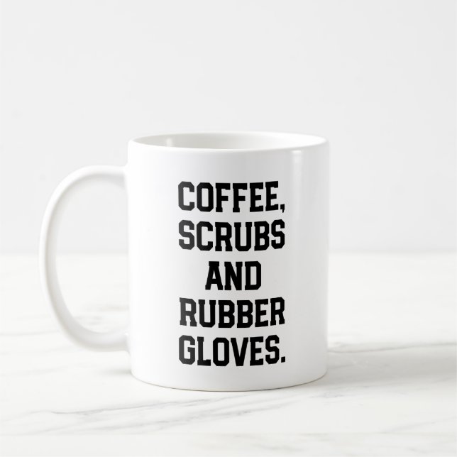 Kaffee scheuert sich und kaffeetasse (Links)