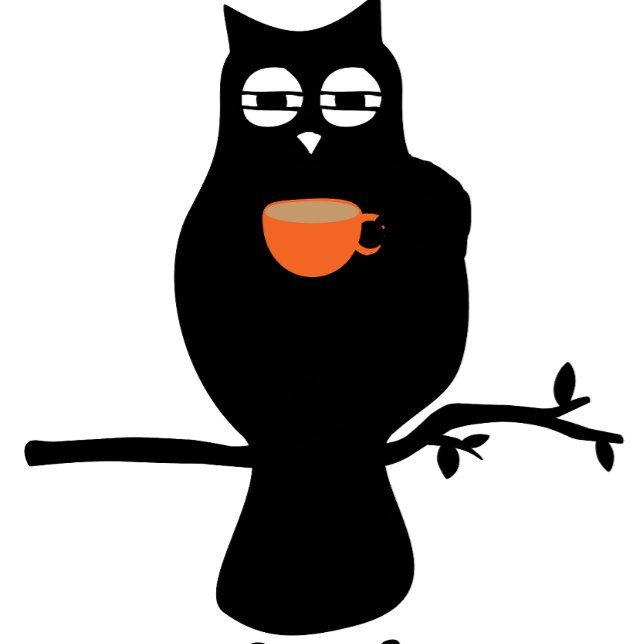Kaffee schläfriger Uhu Lange Schürze (Von Creator hochgeladen)