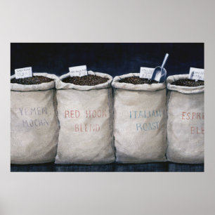 Kaffee schmeißt 1990 raus poster