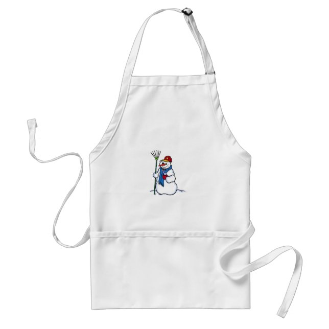 Kaffee-Schneemann Schürze (Vorne)