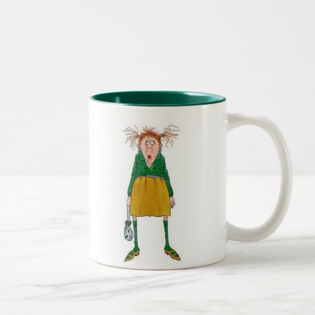 Kaffee! Schnell! Bitte! Zweifarbige Tasse (Rechts)