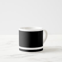 Kaffee schwarz mit weißem Streifen