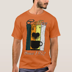 Kaffee Seit 1952 Retro Kaffee Geburtstagsgeschenk T-Shirt