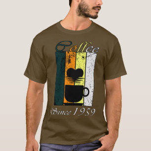 Kaffee Seit 1959 Retro Kaffee Geburtstagsgeschenk T-Shirt