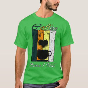 Kaffee Seit 1966 Retro Kaffee Geburtstagsgeschenk T-Shirt