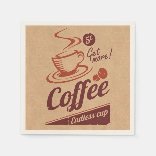 Kaffee Serviette (Vorderseite)