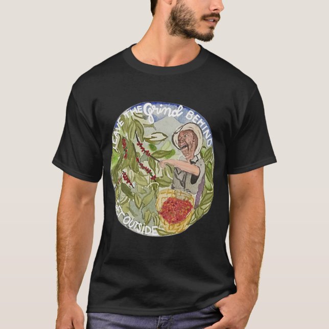 Kaffee-Shirt im Freien T-Shirt (Vorderseite)