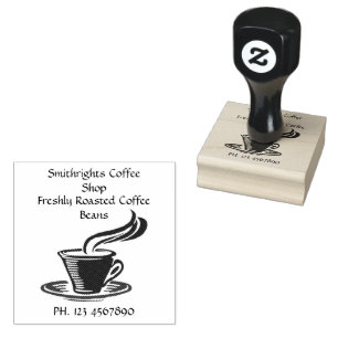 Kaffee-Shop-Cup 2x2 Gummistempel