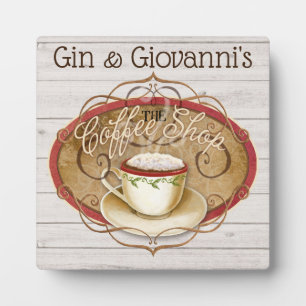 Kaffee-Shop Fotoplatte