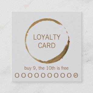 Kaffee Shop Loyalität Karte - Kaffeefleck