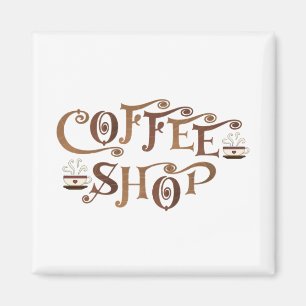 Kaffee-Shop Magnet