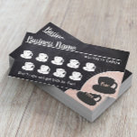 Kaffee Shop Rustikale Chalkboard Loyalty Punch Car Treuekarte<br><div class="desc">Coffee Shop Rustikales Chalkboard 10 Cups Kundenkarte.</div>