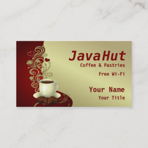Kaffee-Shop Visitenkarte