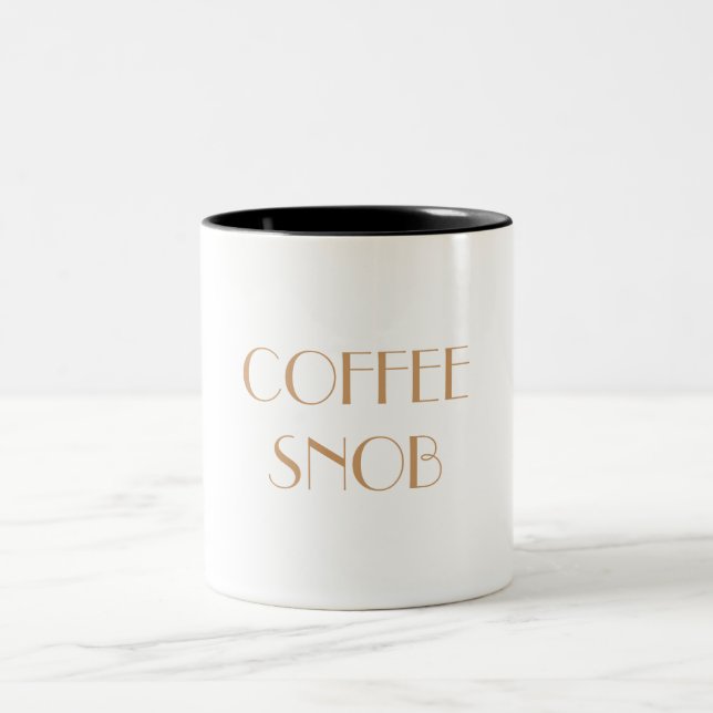 KAFFEE-SNOB Mub Zweifarbige Tasse (Mittel)