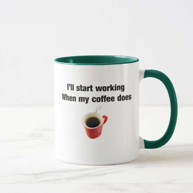 Kaffee-Spaß für den Arbeitsplatz Tasse (Rechts)