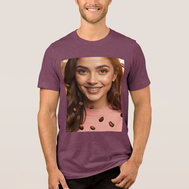 KAFFEE SPAß - Tri-Blend SHIRT (Vorderseite)