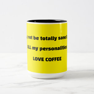 KAFFEE-SPASS ZWEIFARBIGE TASSE