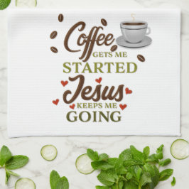 Kaffee-Sprichwort Geschirrtuch