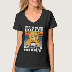 Kaffee-Sprichwort gibt mir Kaffee und niemand beko T-Shirt