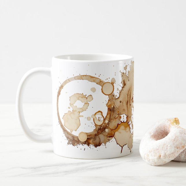 Kaffee-Spritzer Kaffeezubereitung Tasse (Mit Donut)