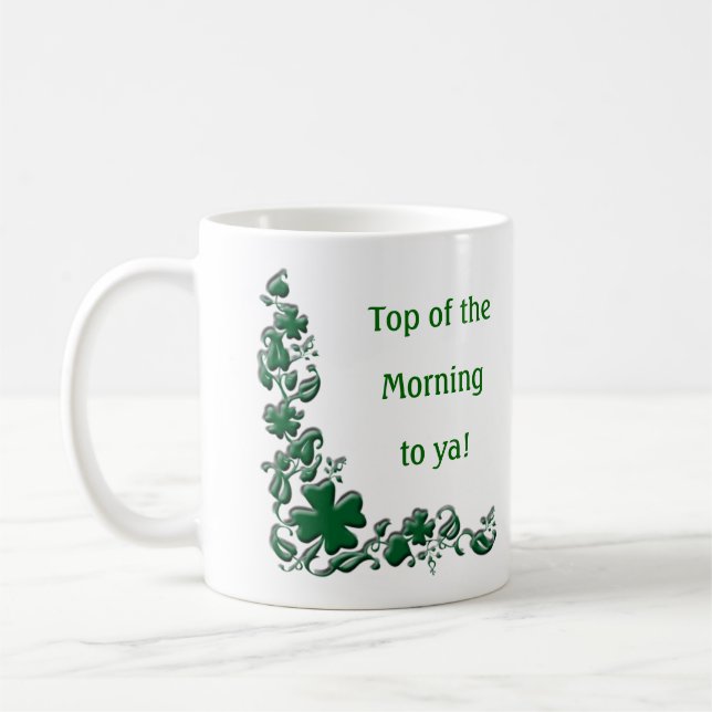 Kaffee St. Pattys Tages Tasse (Links)