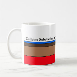 Kaffee-Subduktion im Gange Tasse