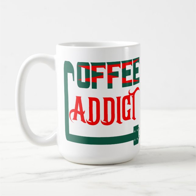 Kaffee-Süchtiger Kaffeetasse (Links)