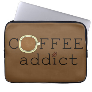 Kaffee-Süchtiger - wählen Sie Farbe Laptopschutzhülle
