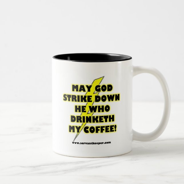 KAFFEE-SÜNDEN ZWEIFARBIGE TASSE (Rechts)