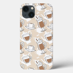 Kaffee, süßes Muster Case-Mate iPhone Hülle