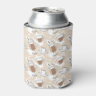 Kaffee, süßes Muster Dosenkühler