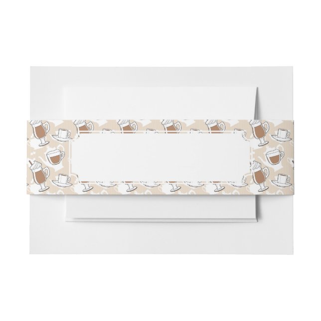 Kaffee, süßes Muster Einladungsbanderole (Vorderseite Beispiel)