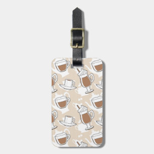 Kaffee, süßes Muster Gepäckanhänger