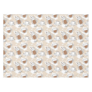 Kaffee, süßes Muster Tischdecke