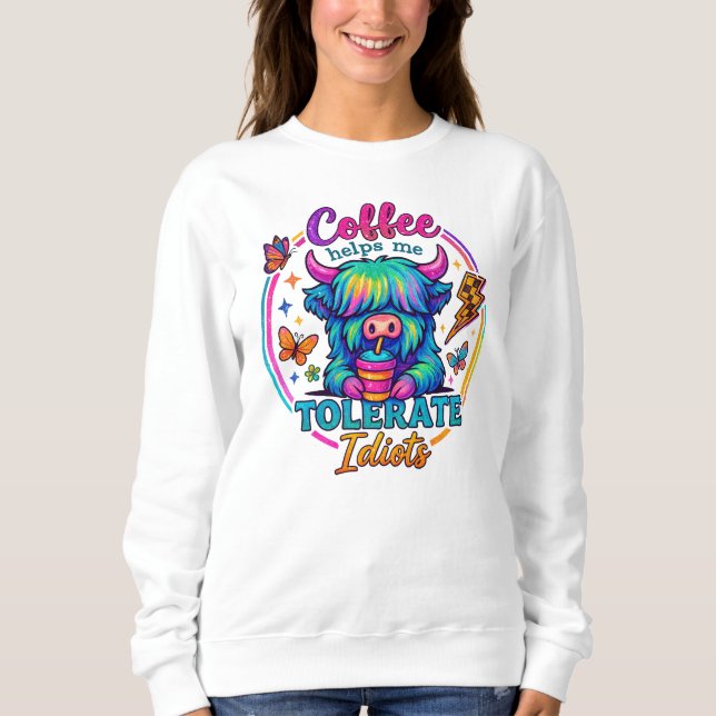 Kaffee Sweatshirt (Vorderseite)