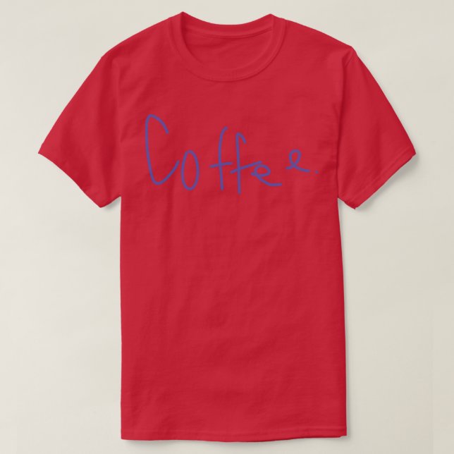 Kaffee T-Shirt (Design vorne)