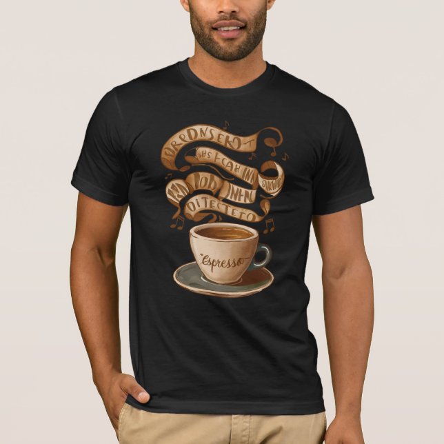 Kaffee T-Shirt (Vorderseite)